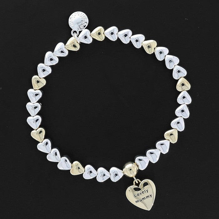 Hearts Galore Two Tone Bracelet Mummy