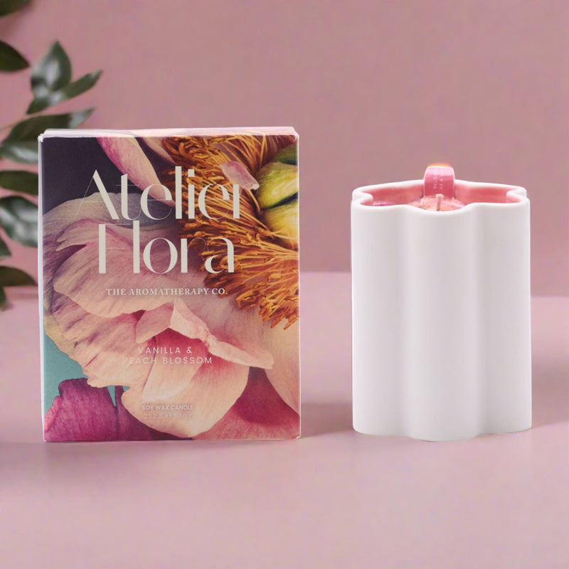 Atelier Flora 200g Candle - Vanilla & Peach Blossom