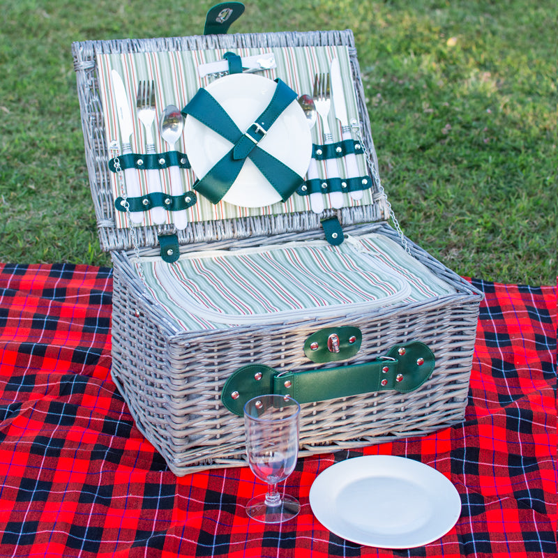 Picnic Basket For Two Grey Purpink Gifts Ltd