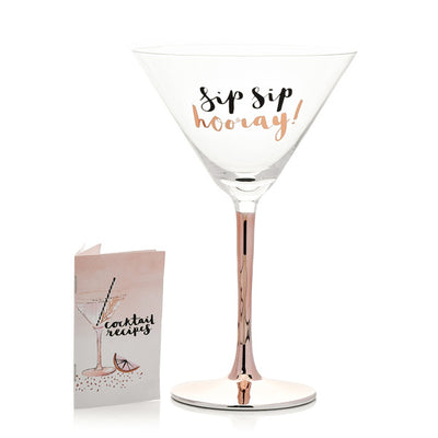 Luxe Martini Cocktail Glass - Sip Sip Hooray