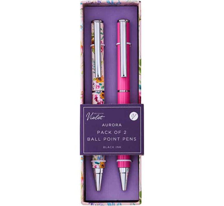 Aurora Pack 4-Piece Pen Set – Colourful Metal Finish