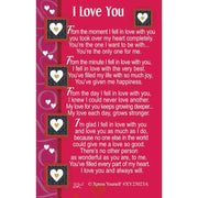 C25 I Love You Keepsake Card (6 Pack)