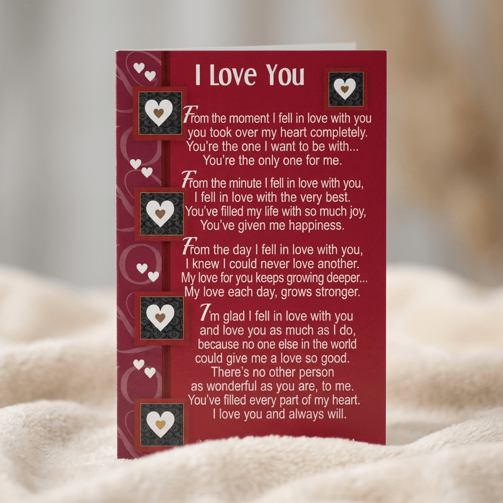 I Love You Keepsake Card