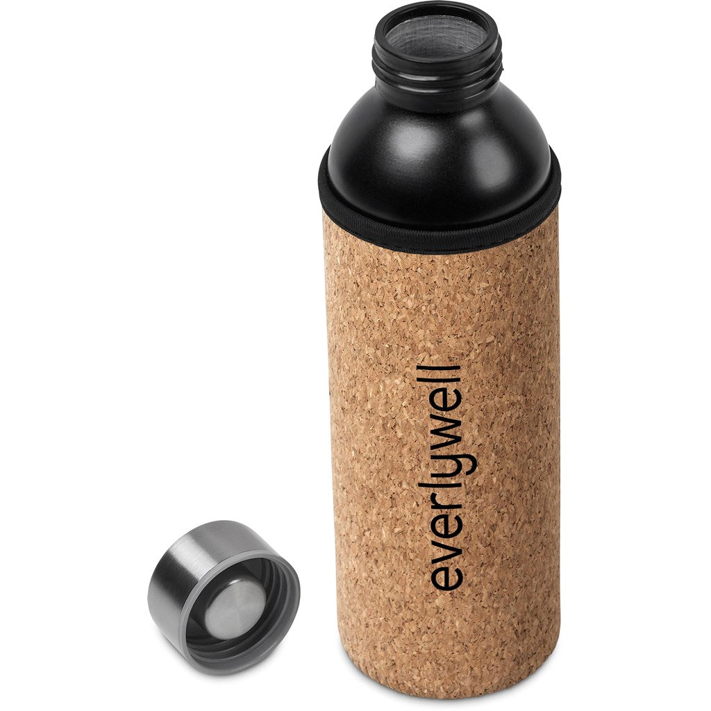 Kooshty Frislia Recycled Aluminium Water Bottle – 25oz (650ml) | 9.1 in | Recycled Aluminium with Neoprene & Cork Sleeve