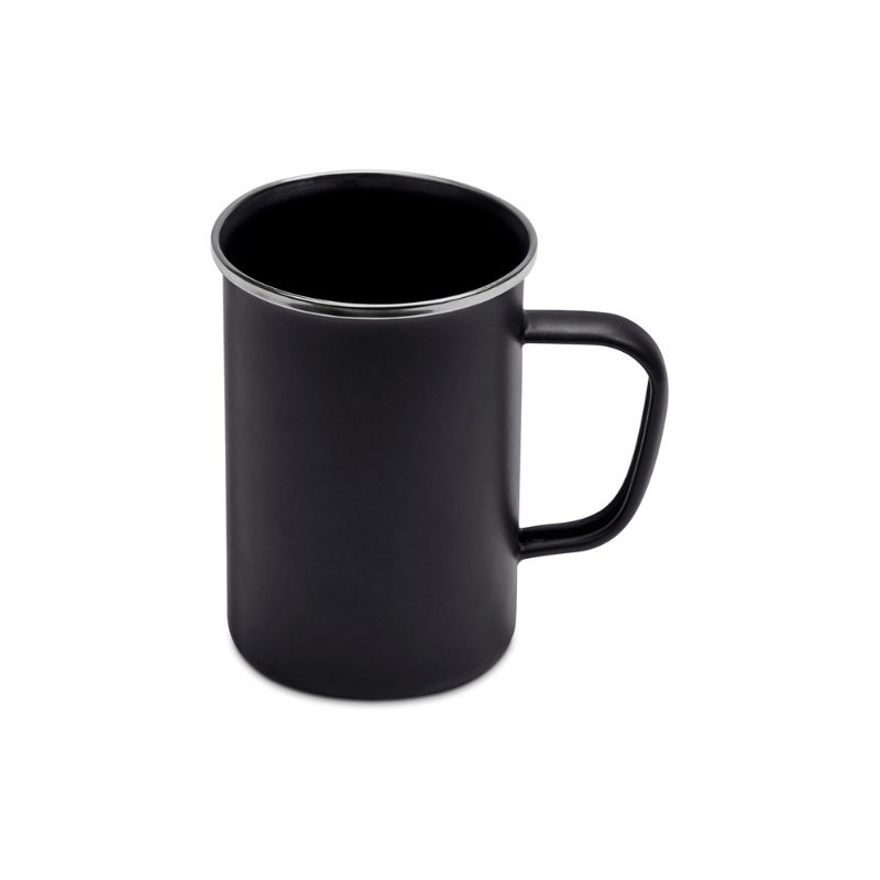 Serendipio Canyon Enamel Coffee Mug – 600ml (Black)