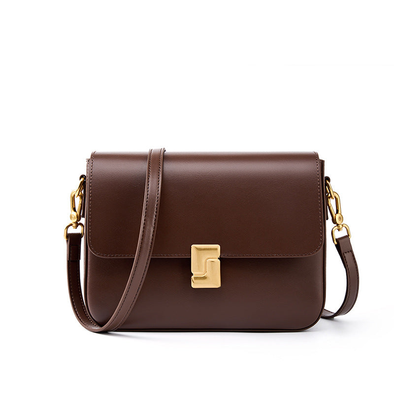 The Signet Leather Flap Bag