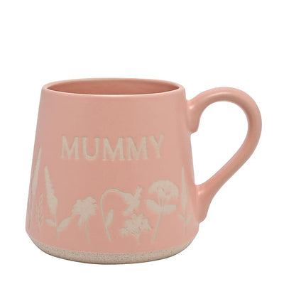 The Cottage Garden Pink Floral Mug 'Mummy'