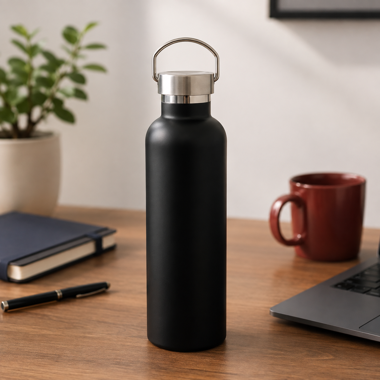 32oz Insulated Wide-Mouth Stainless Steel Water Bottle