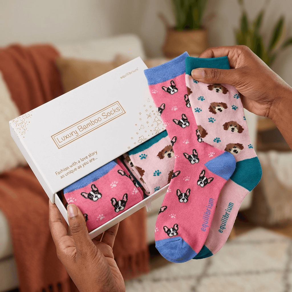 Ladies' Socks Gift Box - Dogs