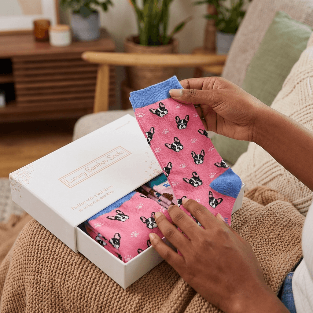 Ladies' Socks Gift Box - Dogs