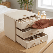 Rox Box Three Drawer Jewellery Box – Oyster