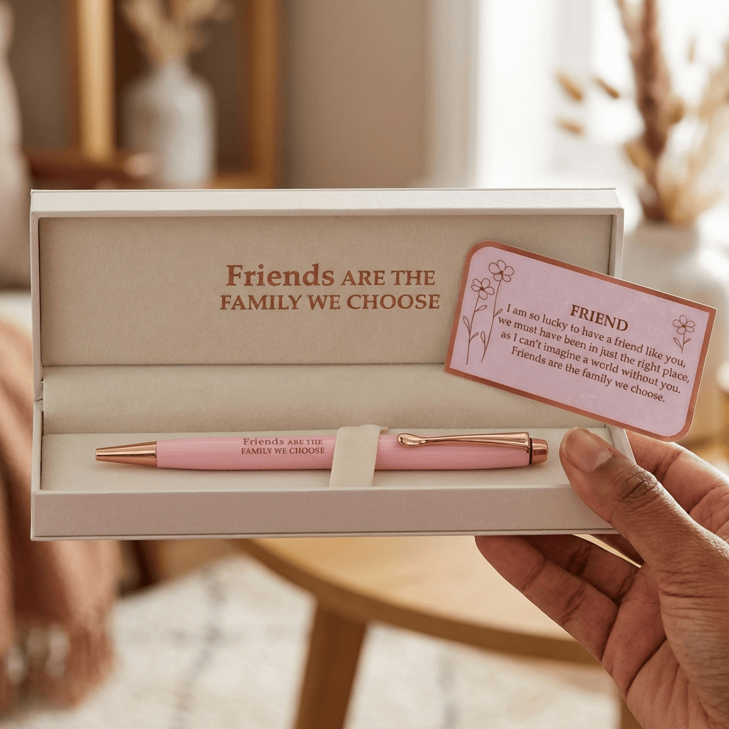 “Friends Are the Family We Choose” Luxury Pen Gift Set