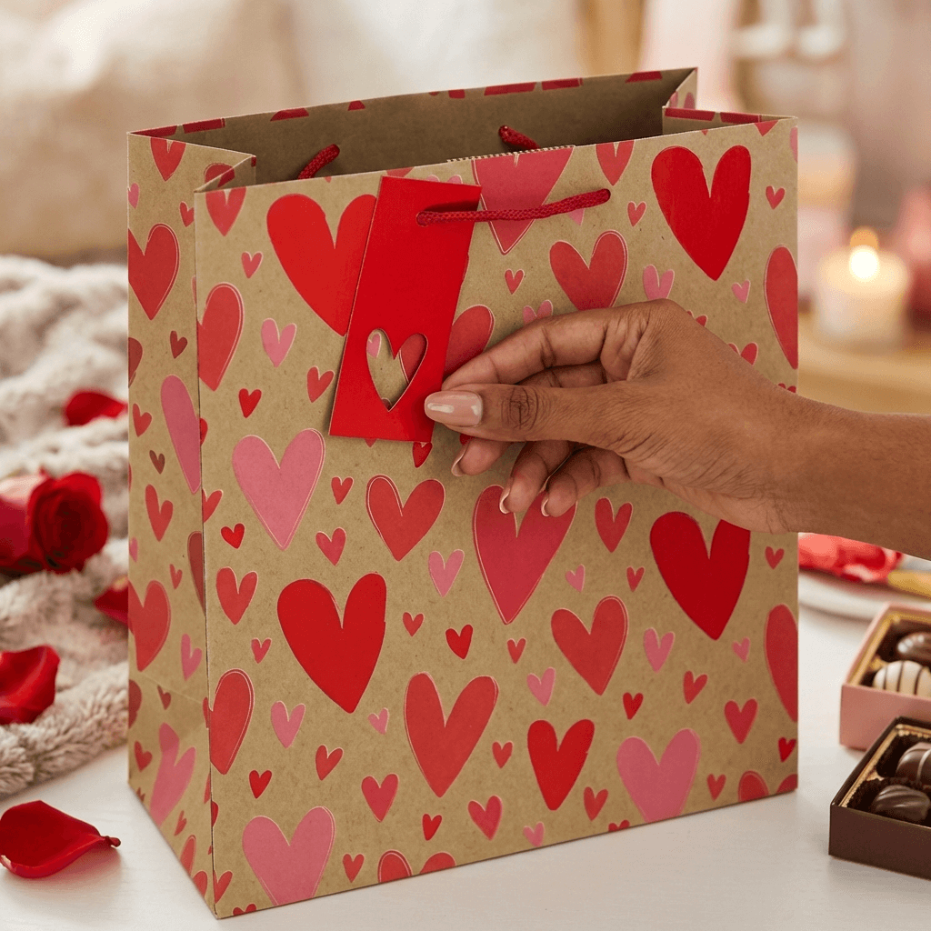 All My Heart Kraft Gift Bag Collection