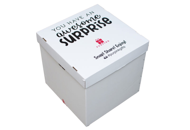 White Purpink Surprise Gift Box
