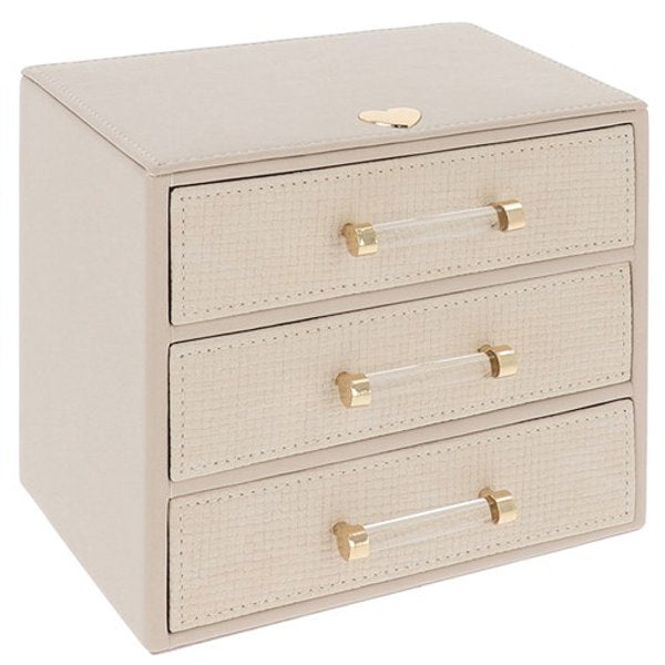 Rox Box Three Drawer Jewellery Box – Oyster