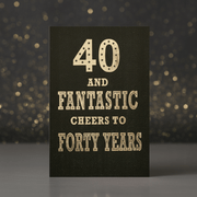 Forty & Strong – Milestone Card For Him