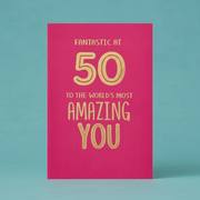 50 & Fabulous – Milestone Card For Her