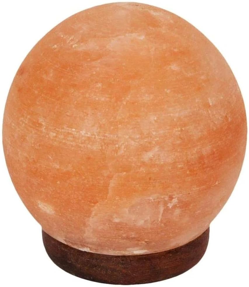 Himalayan Rock Salt Sphere Table Lamp