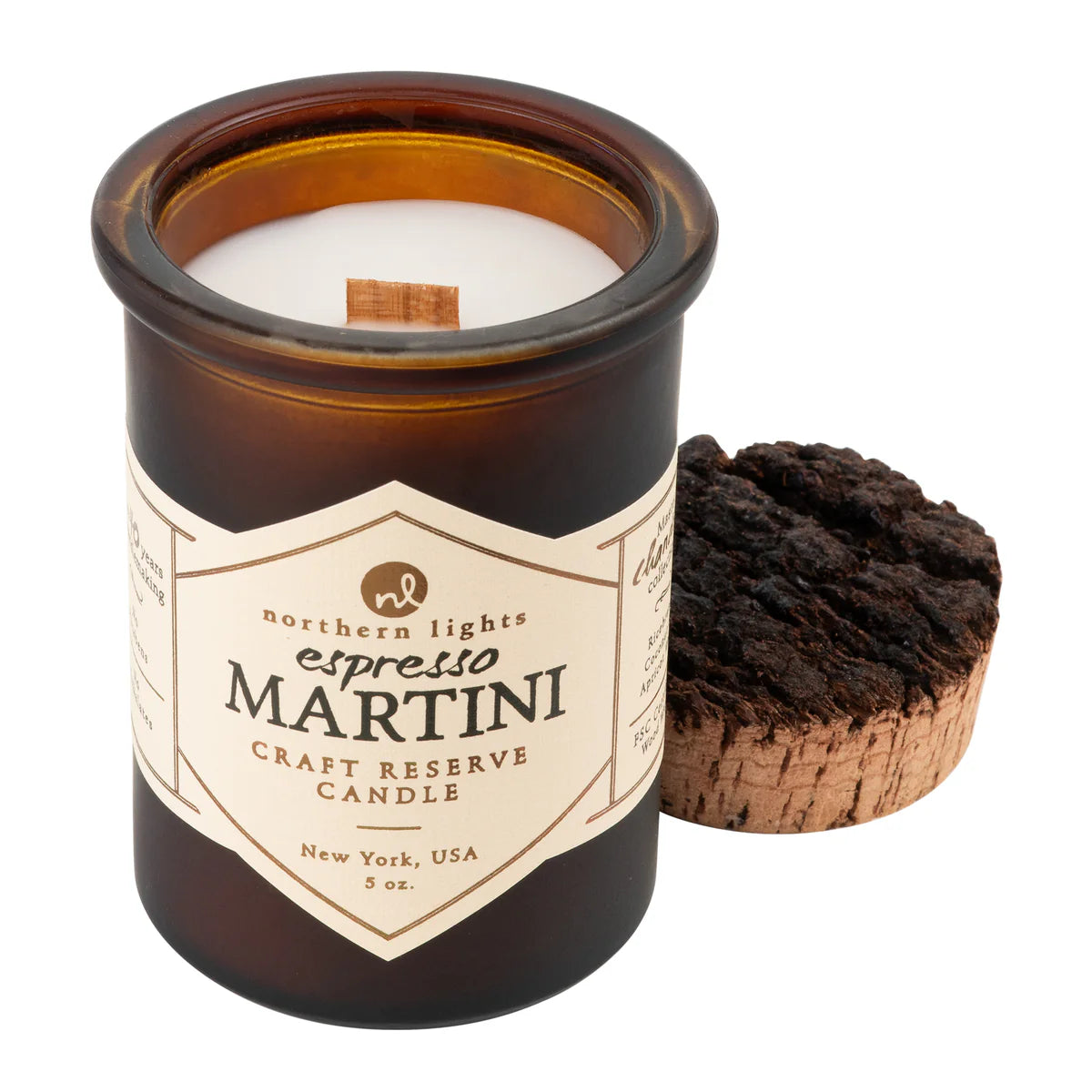 Northern Lights 5oz Candle Woodwick Spirit Jar - Espresso Martini