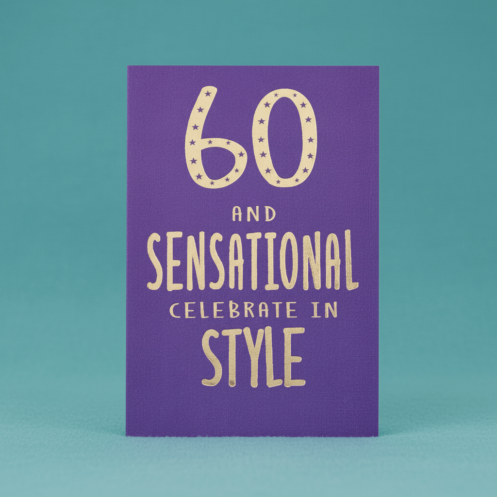 60-Year Milestone Card For Her