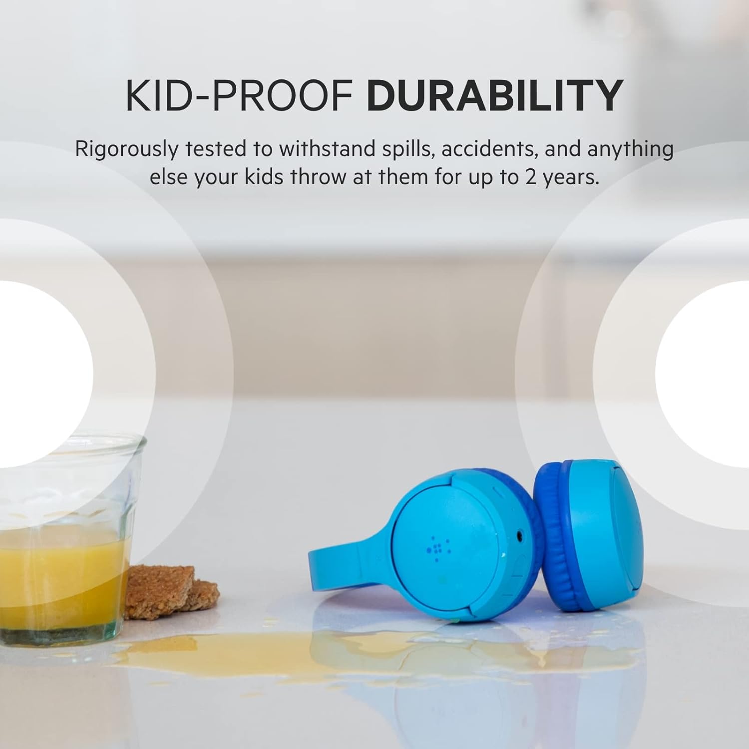 Belkin SoundForm Mini On-Ear Headphones for Kids — Blue