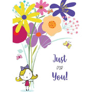 Female Open General Kingfisher -Just for you card