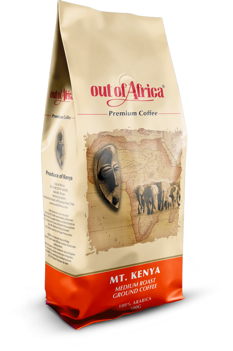 MT Kenya Medium Roast Ground Coffee 100% Arabic 500g