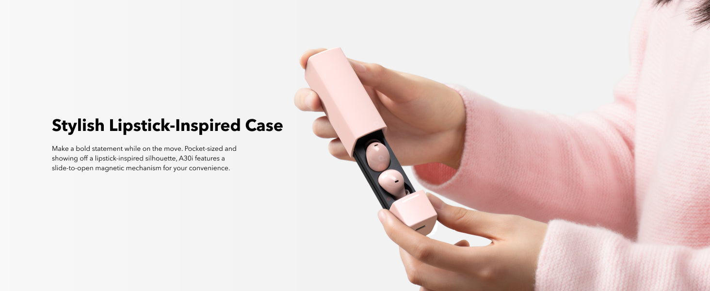 Soundcore A30i Wireless Earbuds (Pink / White)