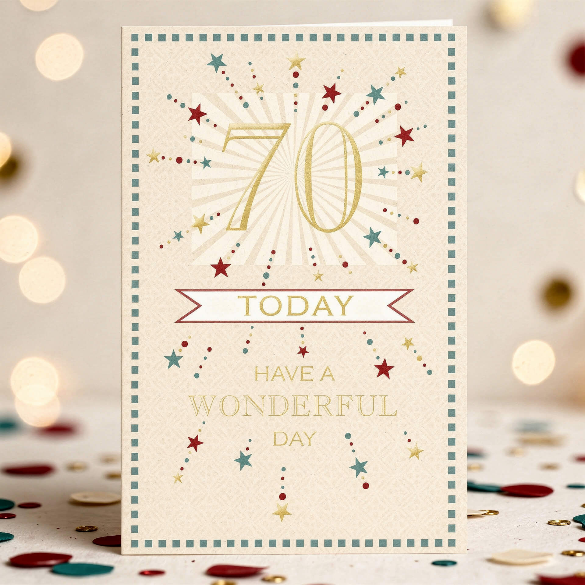 70 Today – Have a Wonderful Day Celebration Card