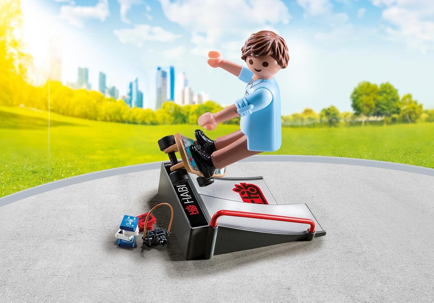 PLAYMOBIL Skateboarder with Ramp