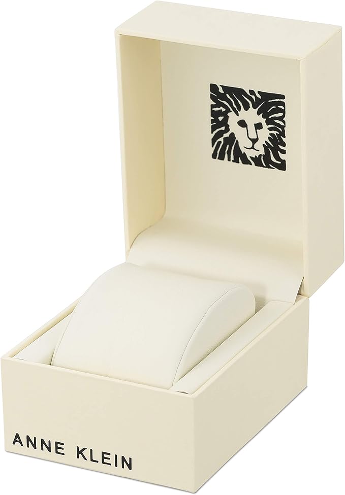 Anne Klein Diamond Accent Black & Gold Bracelet Watch