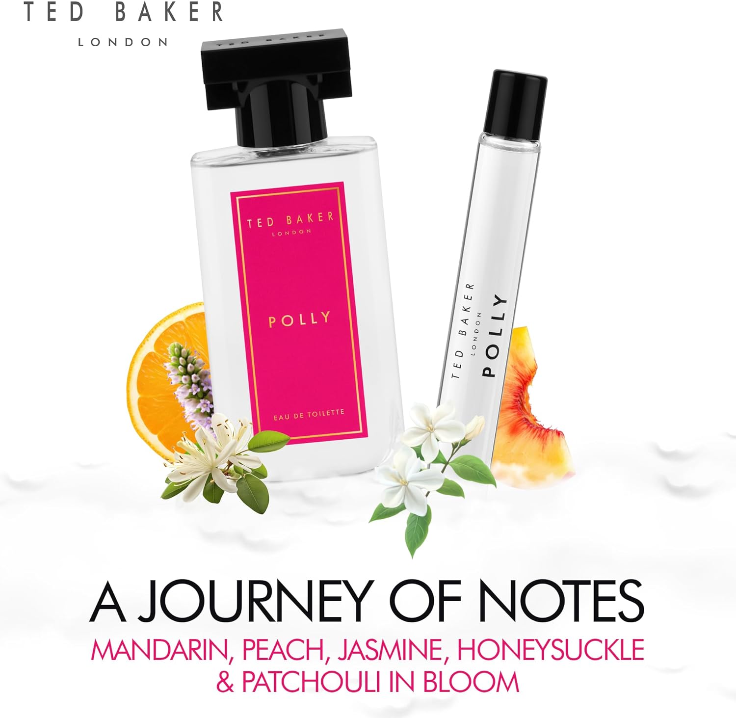 Ted Baker Polly Eau de Toilette Gift Set – 50ml Perfume with 15ml Rollerball