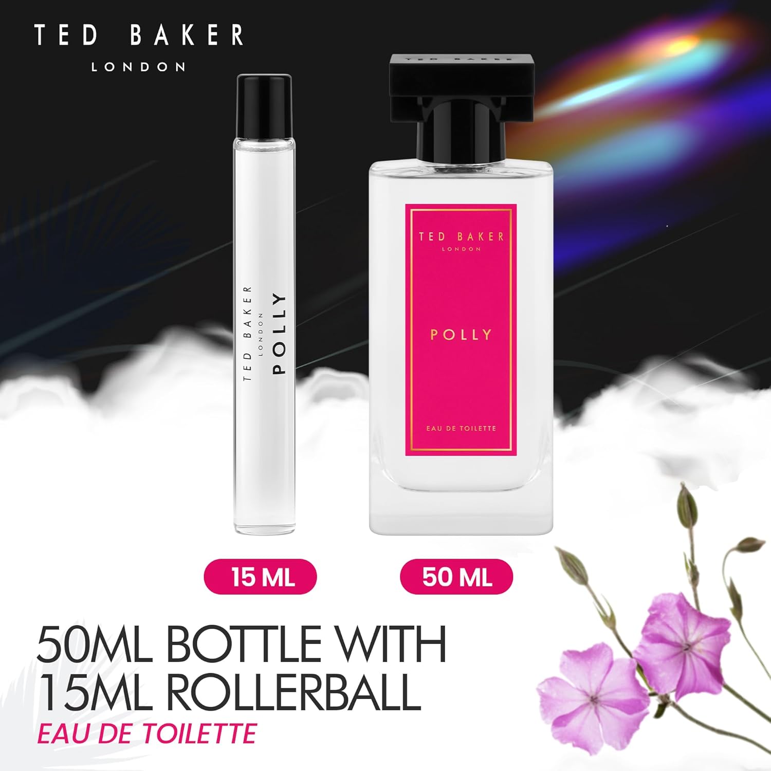 Ted Baker Polly Eau de Toilette Gift Set – 50ml Perfume with 15ml Rollerball