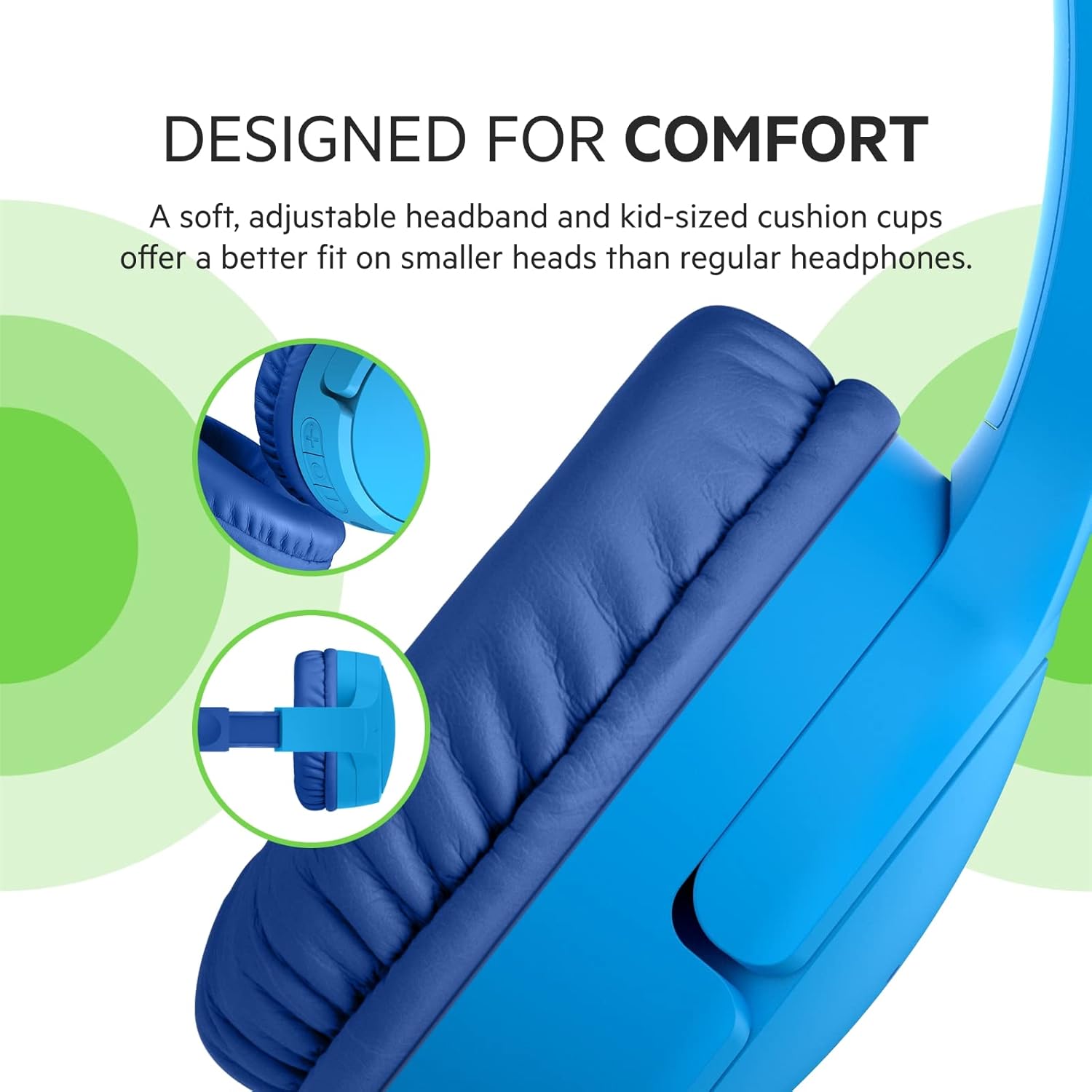 Belkin SoundForm Mini On-Ear Headphones for Kids — Blue