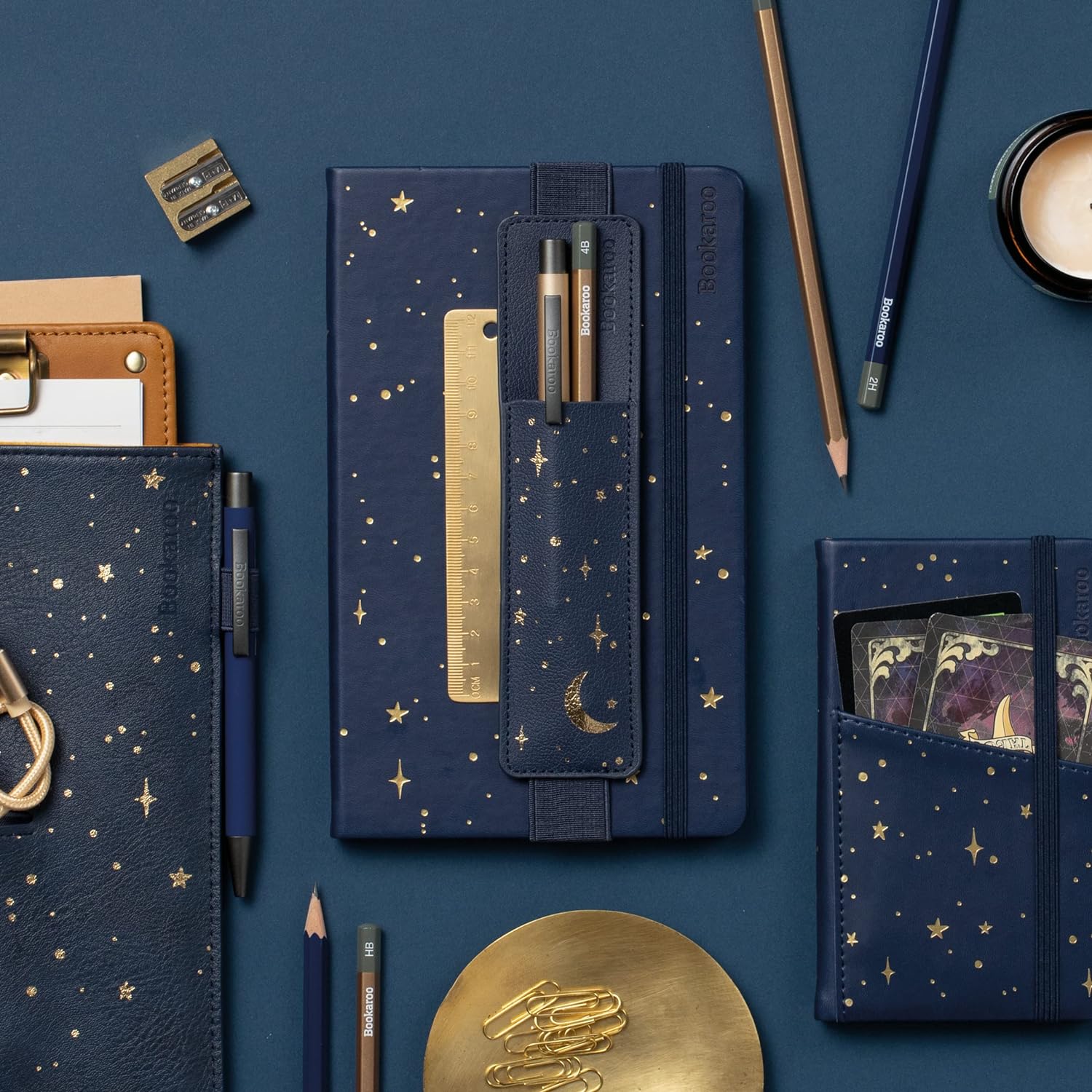 IF Bookaroo Notebook A5 Journal - Moon & Stars