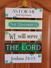 Our Home Hanging Plaque – Personalised