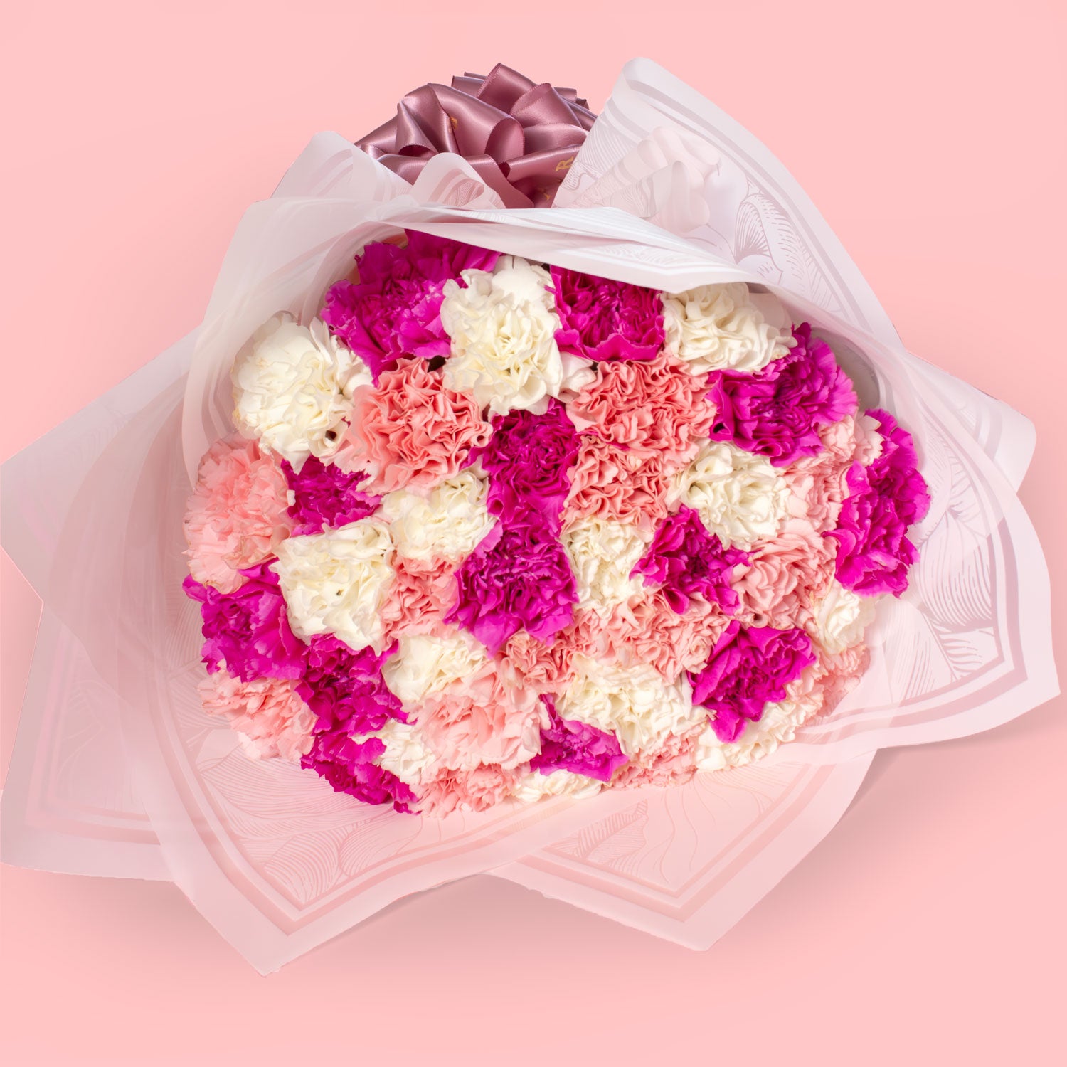 Pink Fusion Carnations Bouquet