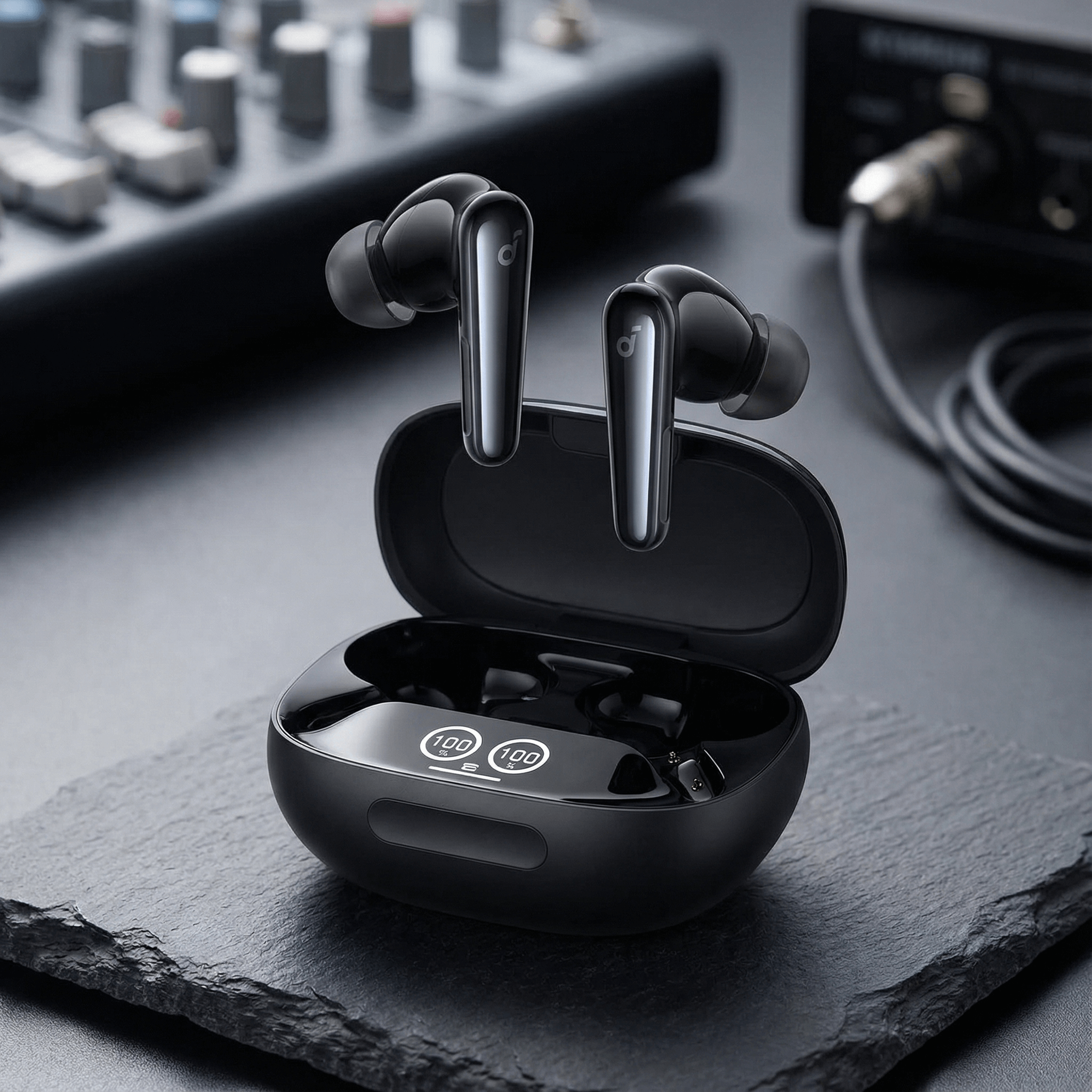 Soundcore Liberty 4 Pro Wireless Earbuds – Glossy Black