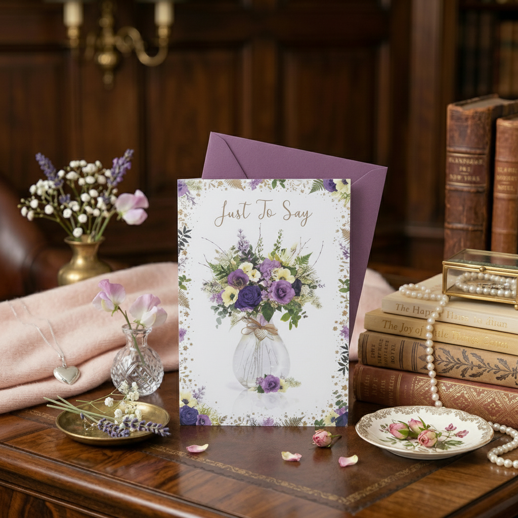 Just To Say A6 Celebration Card with Envelope