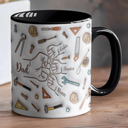 Personalized Dad Fist Bump Mug