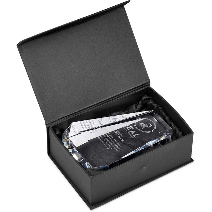Altitude Luminary 6.7" Premium Optical Glass Recognition Award – Transparent Trophy