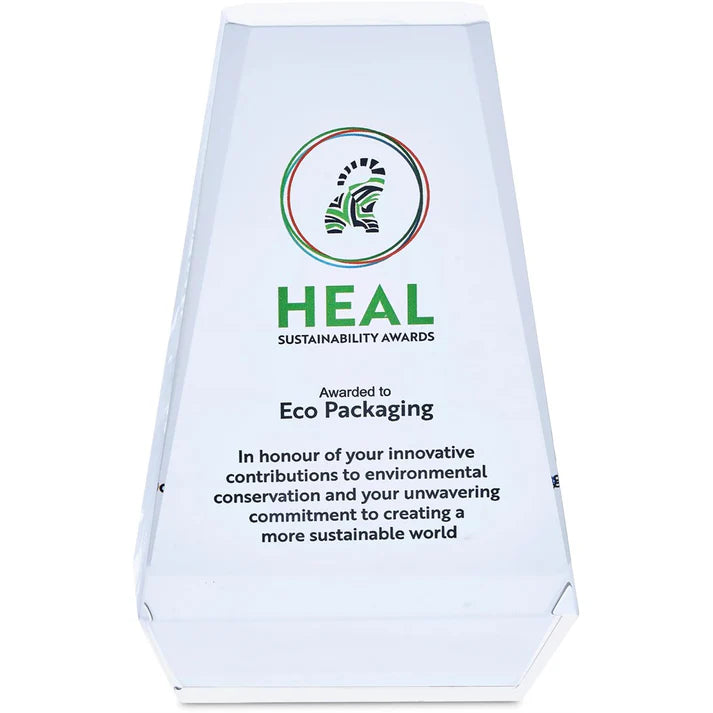 Altitude Luminary 6.7" Premium Optical Glass Recognition Award – Transparent Trophy