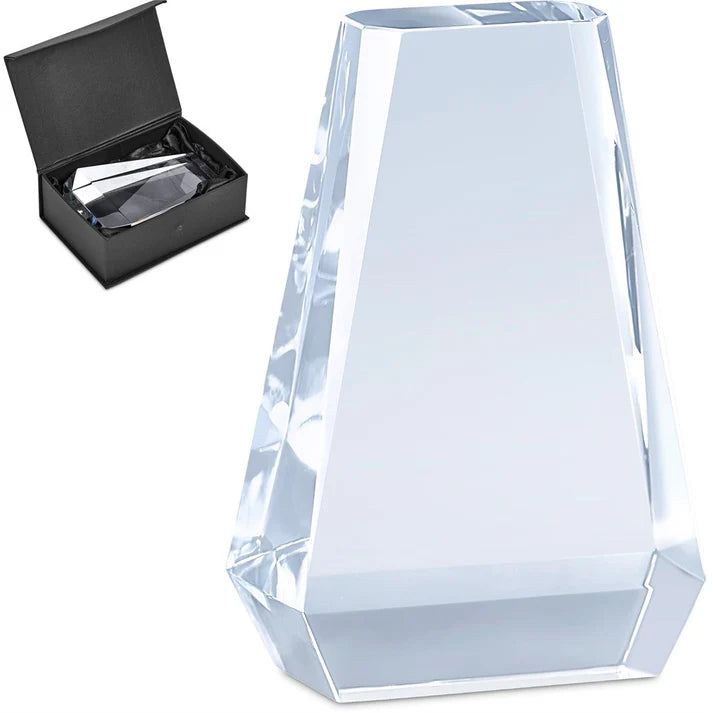 Altitude Luminary 6.7" Premium Optical Glass Recognition Award – Transparent Trophy