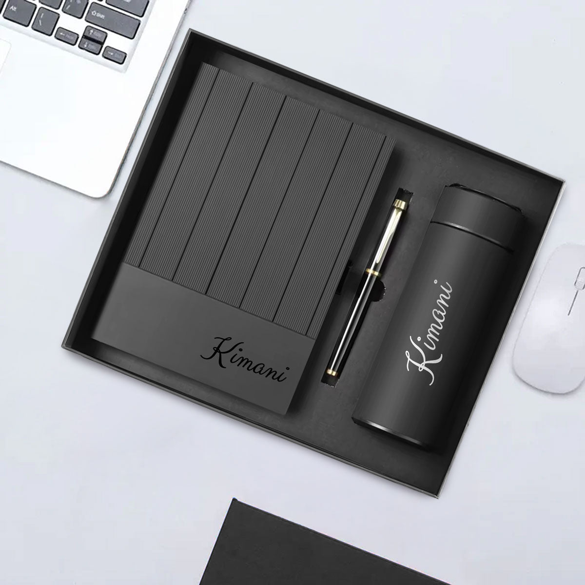 Personalised Executive Business Set – Notebook, Pen & Thermos Gift Set
