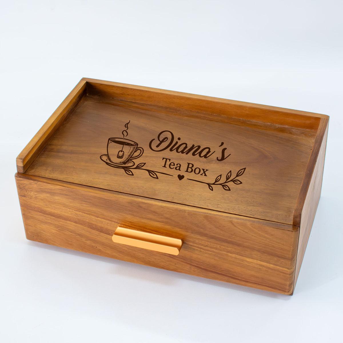 Acacia Wood Tea Box