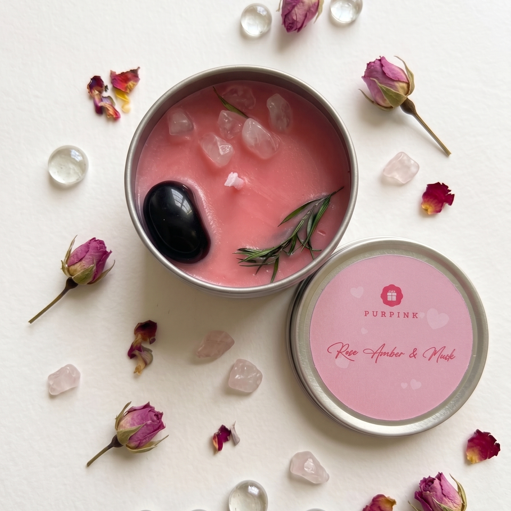 Purpink Tin Scented Candle – 100g Mini Candle