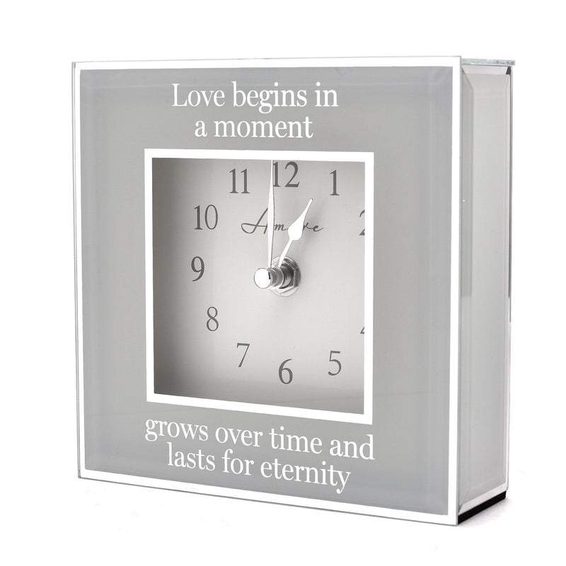 Amore Mirror Border Clock "Eternity"