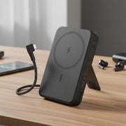 Anker Power Bank 10K (30W) – Built-In USB-C + Lightning Cables (Black)