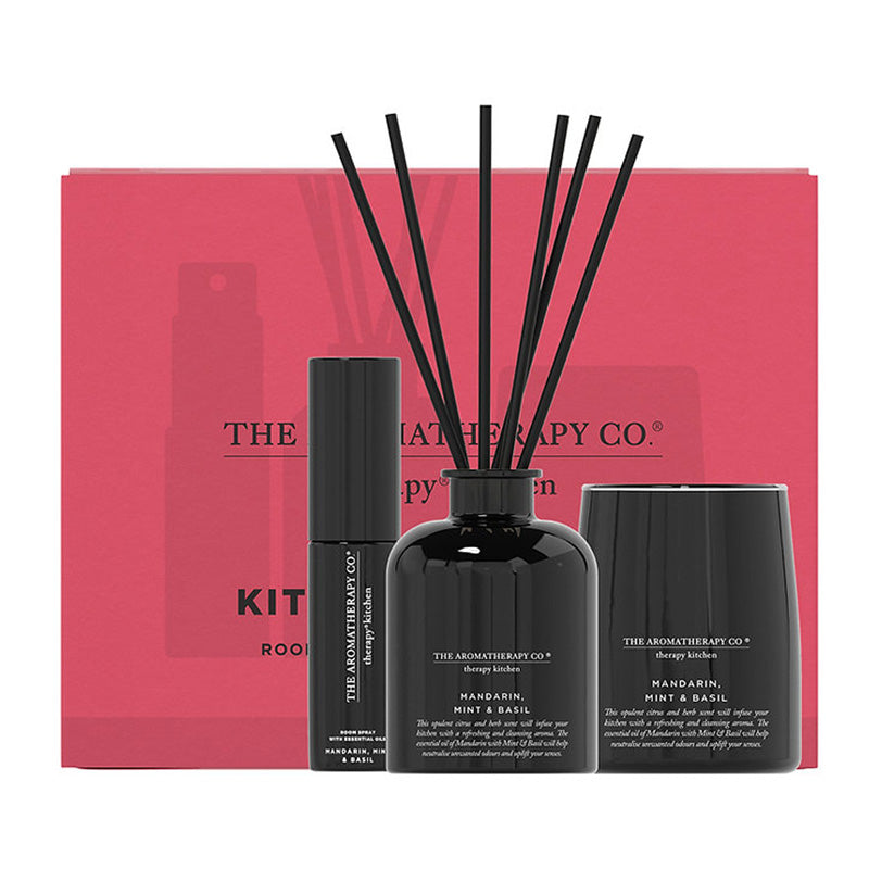 Aromatherapy Home Fragrance Trio Set - Mandarin, Mint & Basil