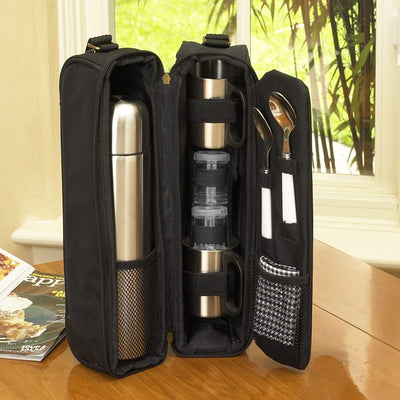 Picnic Deluxe Travel Coffee Tote For 2